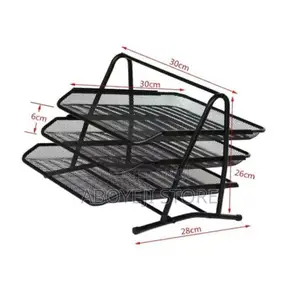 3-Tier File Document Tray-Black