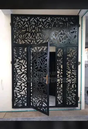 L. Laser Cut, Front Entrance Security Door