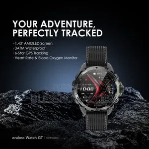 Oraimo Watch Gt 1.43" Amoled 3atm GPS Smart Watch