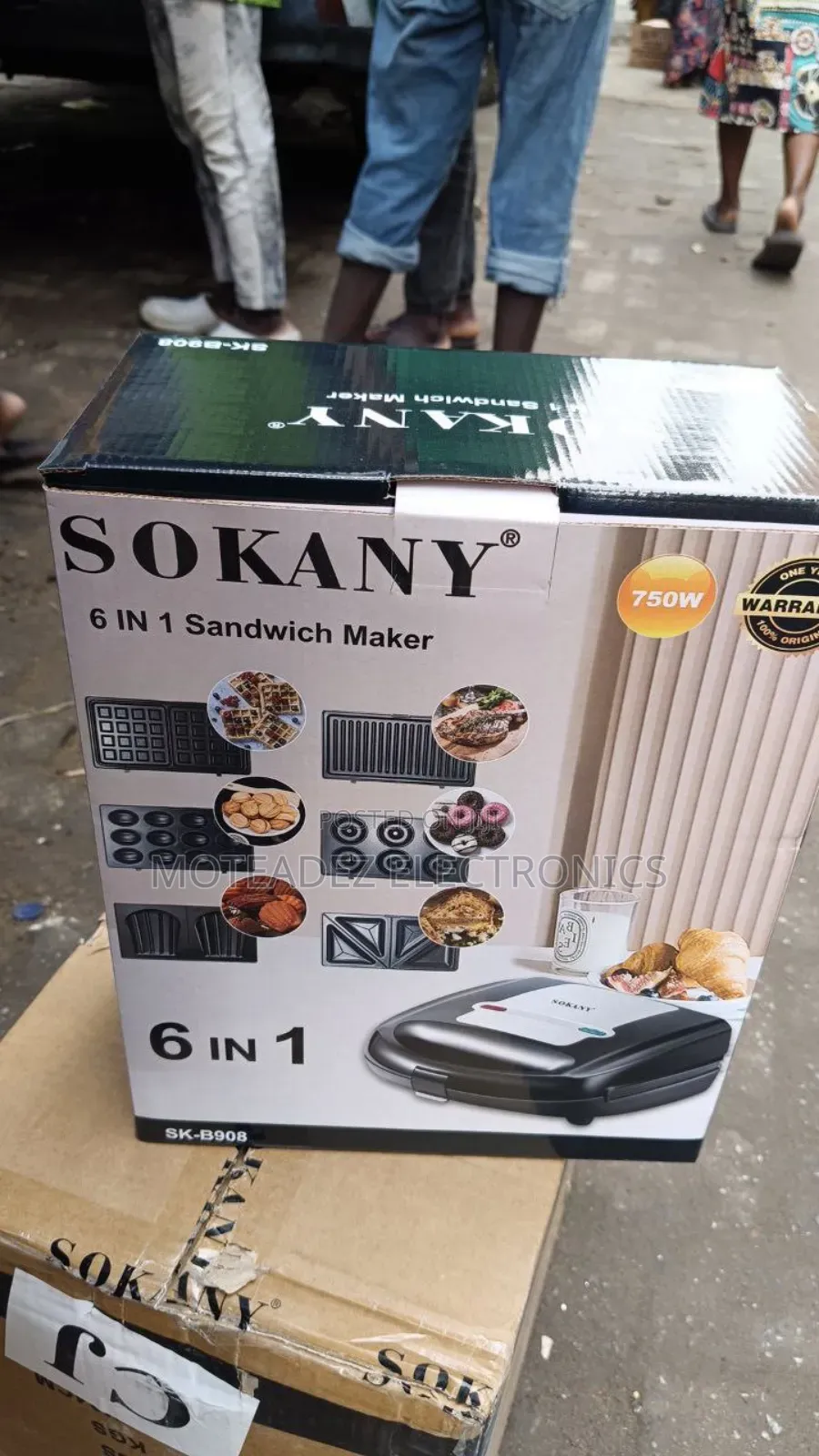 Sokany 6in1 Toaster, Waffle Maker, Grill, Sandwich Maker Set
