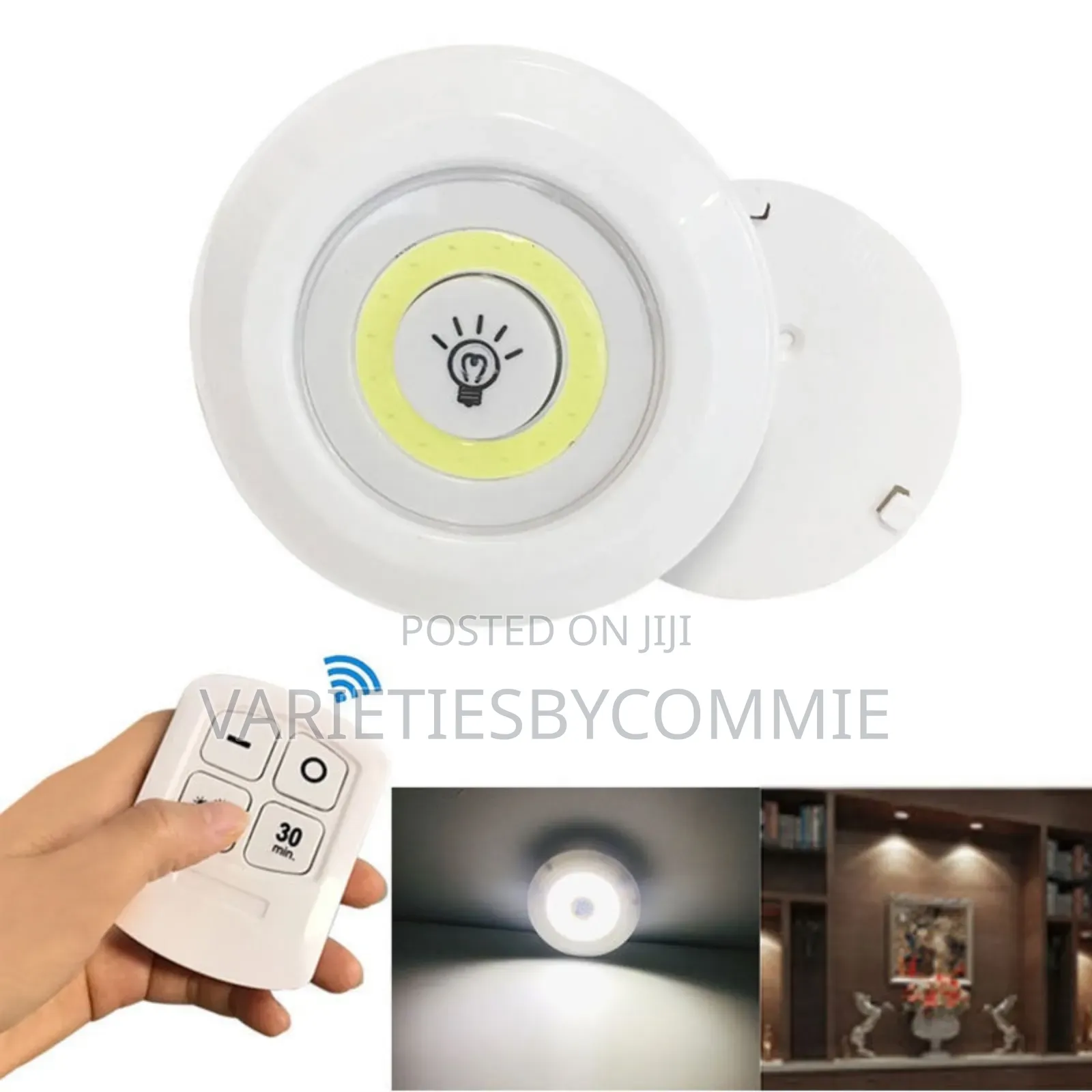 Led Light With Remote Control Set of 3