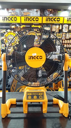 Ingco Cordless Fan With Battery and Charger