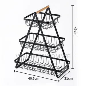 3 Tiers Metal Kitchen Metal Multifunctional Rack