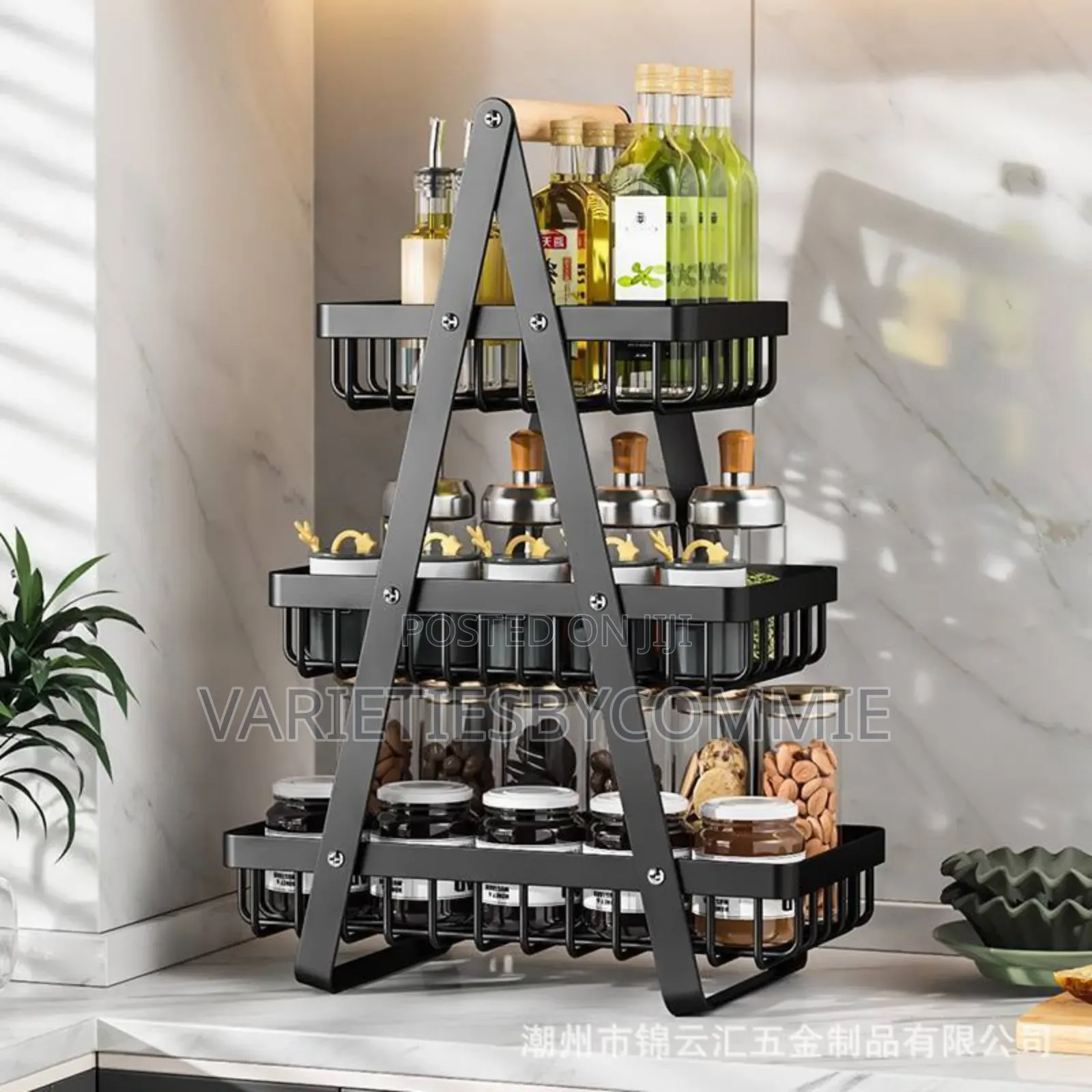 3 Tiers Metal Kitchen Metal Multifunctional Rack
