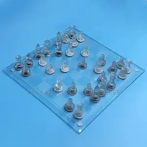 Glass Chess Drinking Board Game