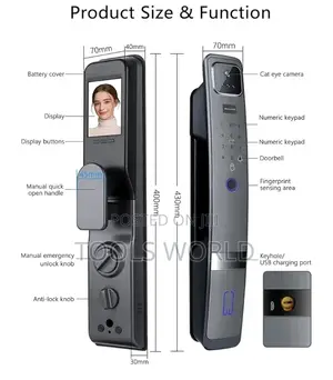 Hebralytic 3d Face Smart Door Lock