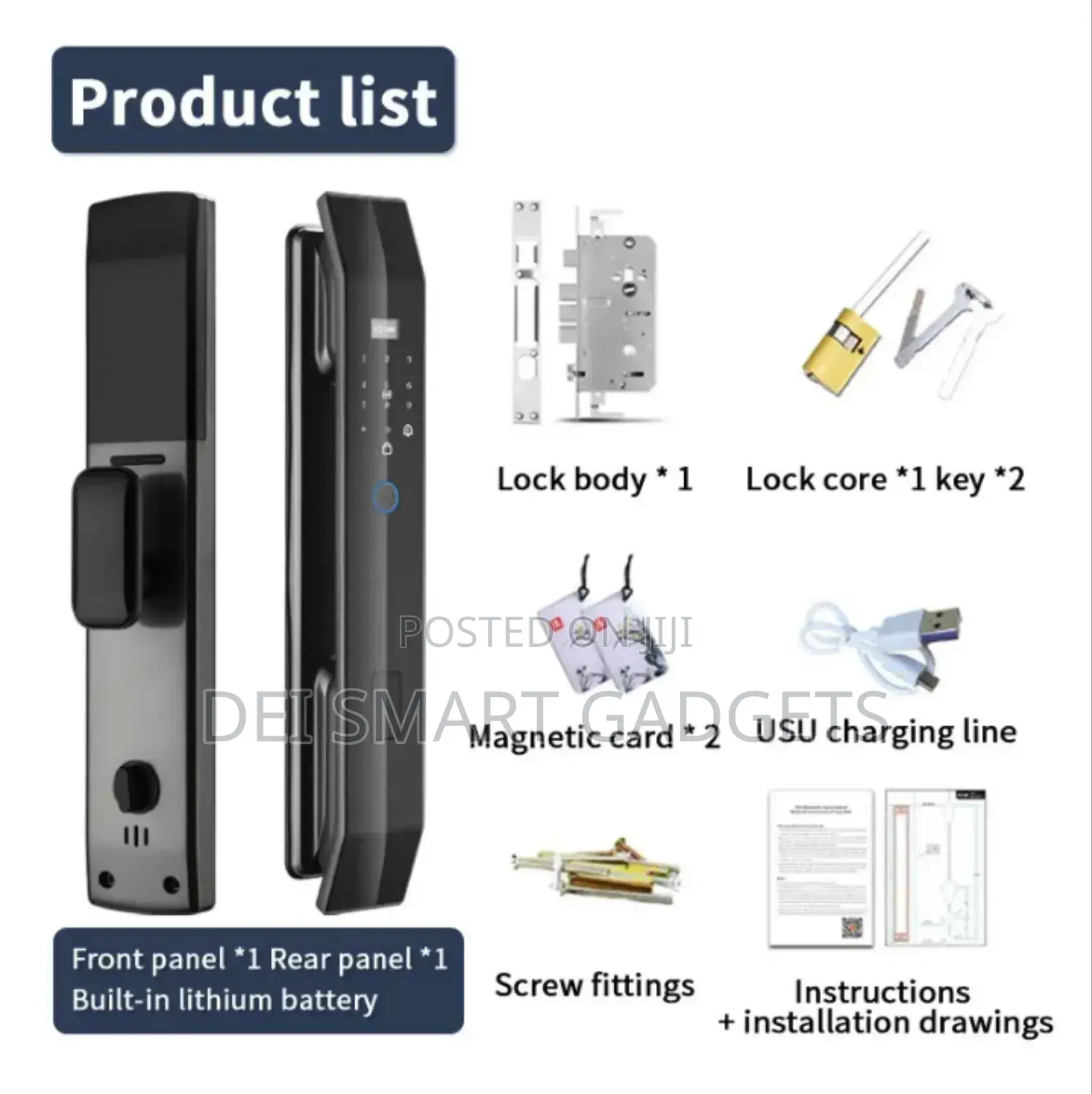 Tuya Smart Lock With Video Intercom