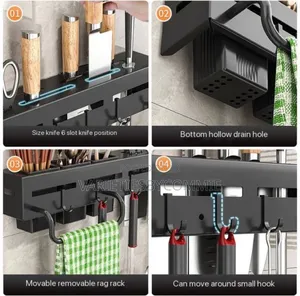 60cm Kitchen Iron Cutlery Rack