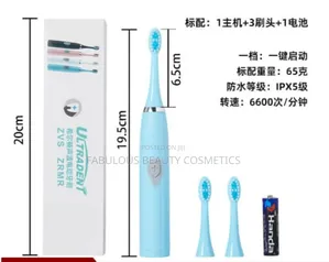 Electric Sonic Toothbrush Battery Operated 3 Brush Heads