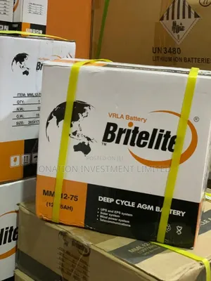 75ah 12v Britelite Dry Cell Battery