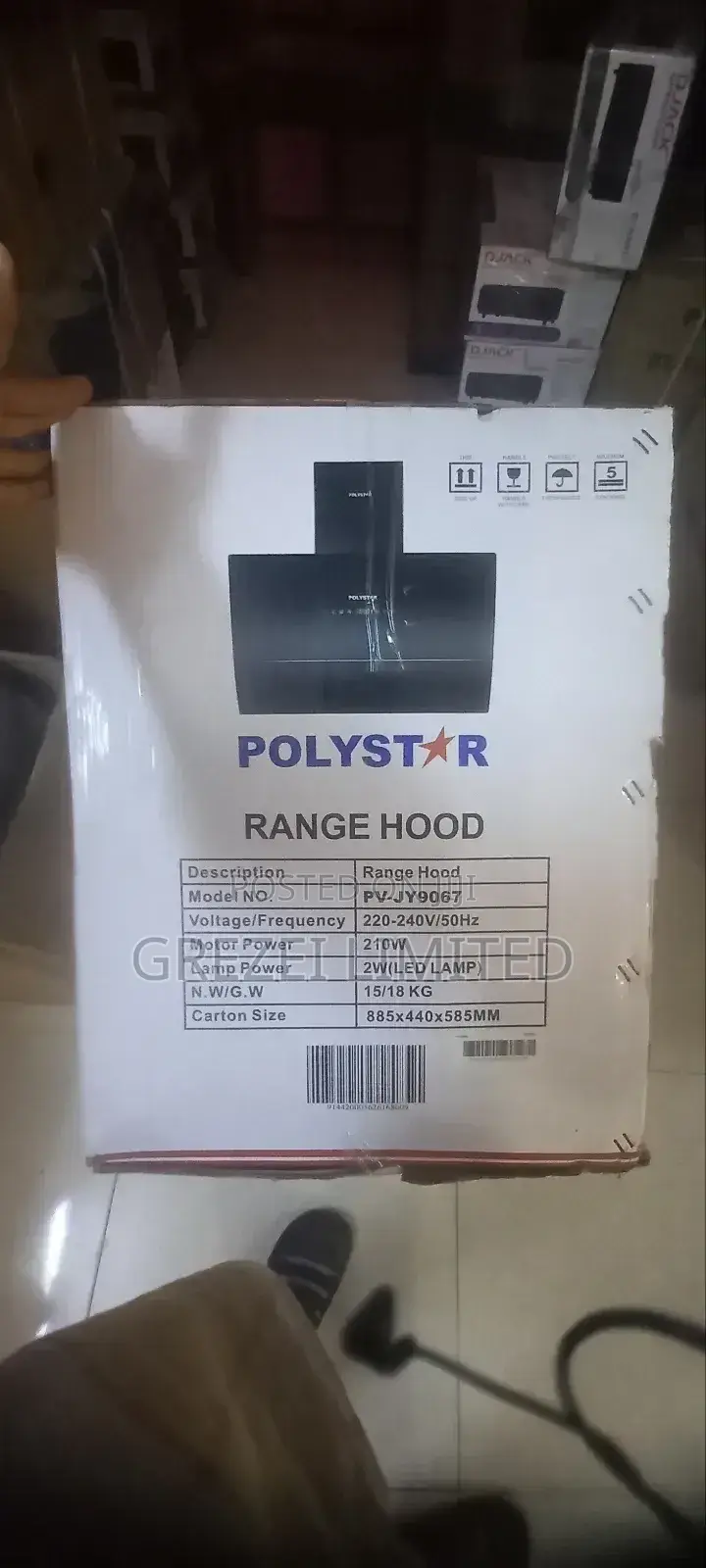 Polystar Range Hood Pv_jy9067