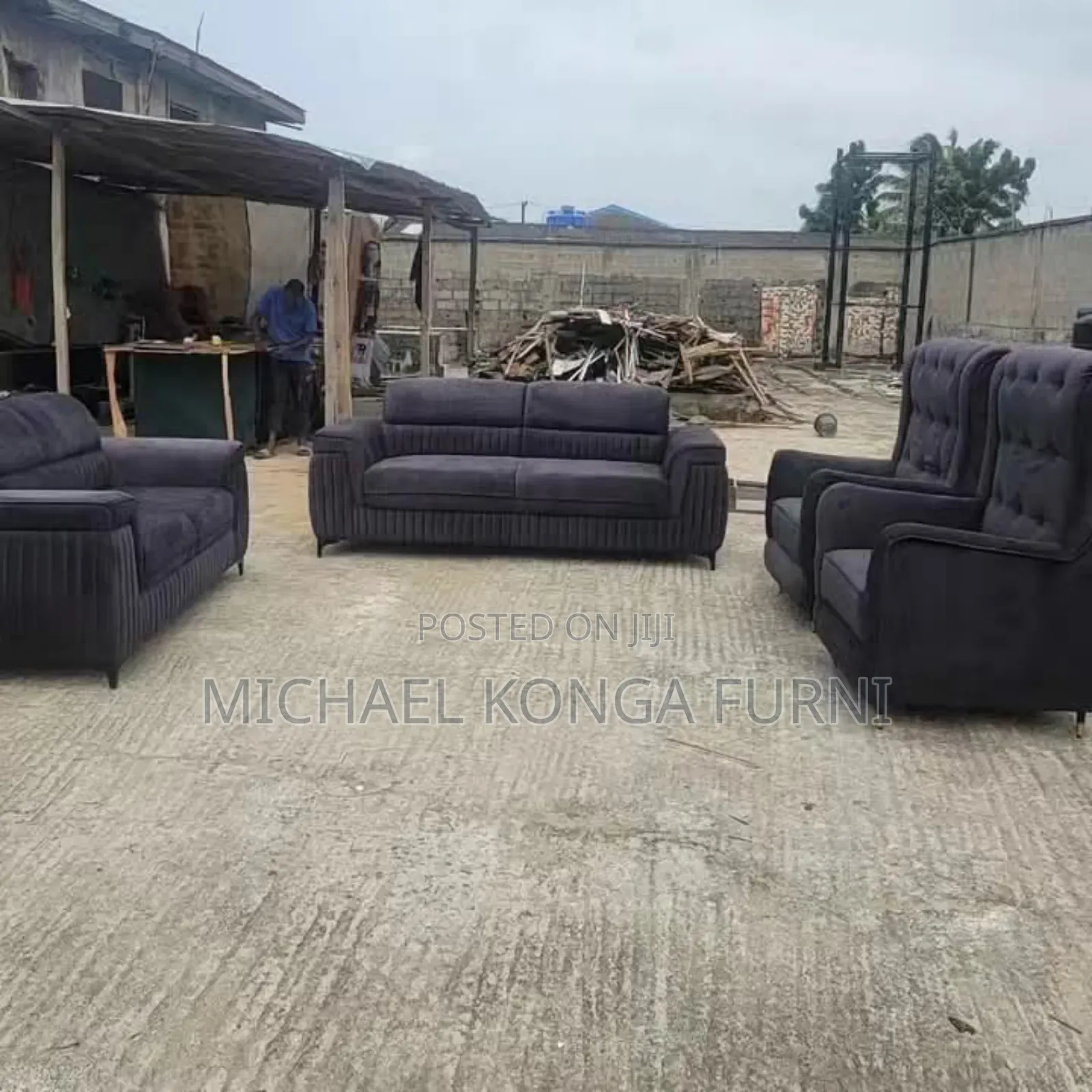 Beautiful Lined Sofa