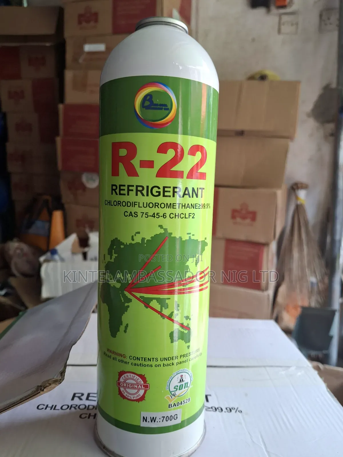 R- 22 Refrigerant Gas -75--45-6