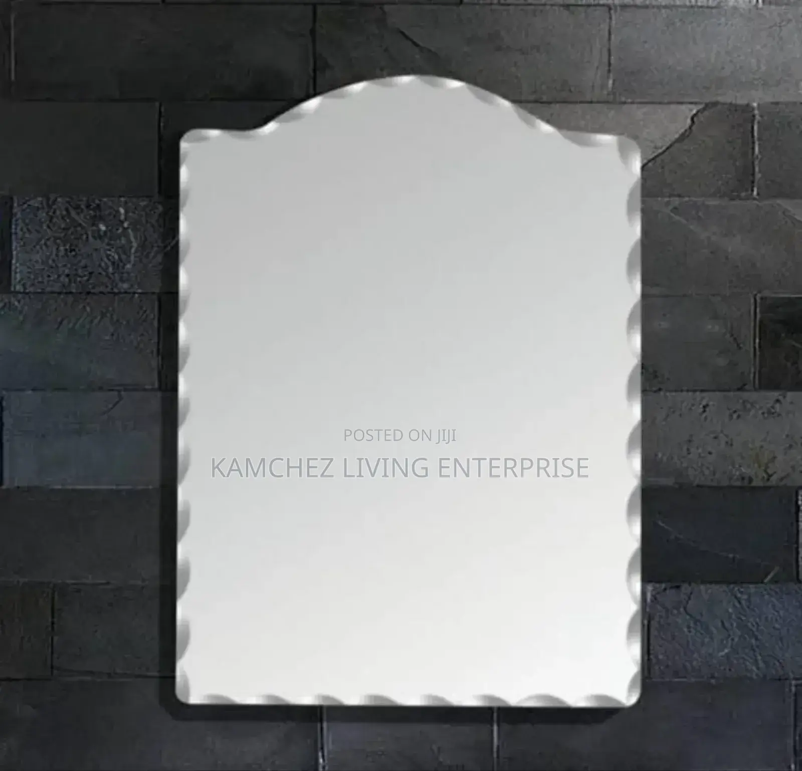 Elegant Plain Wall Mirror With Beveled Edge