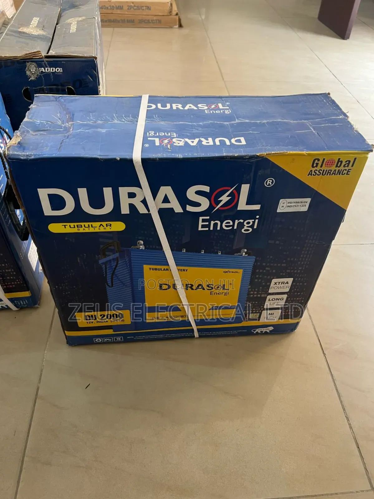 Durasol 220ah Tubular Battery