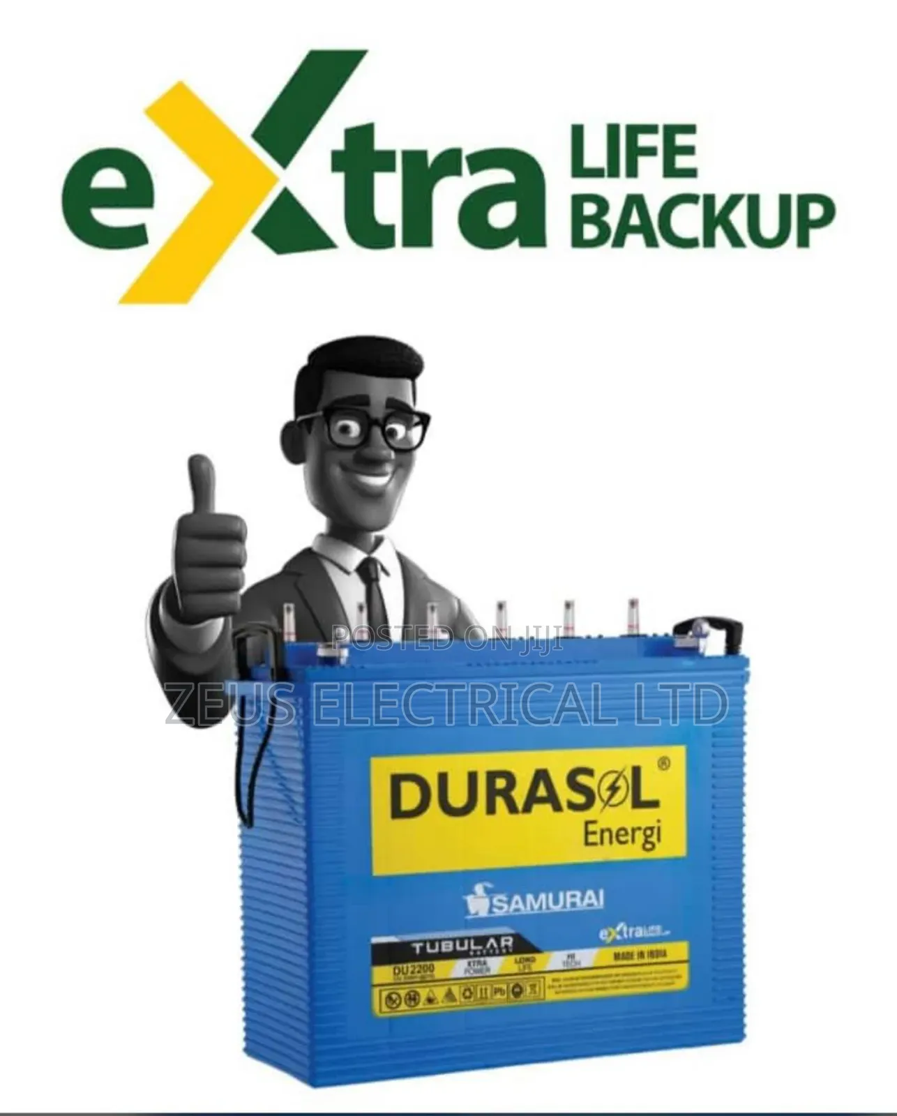 Durasol 220ah Tubular Battery