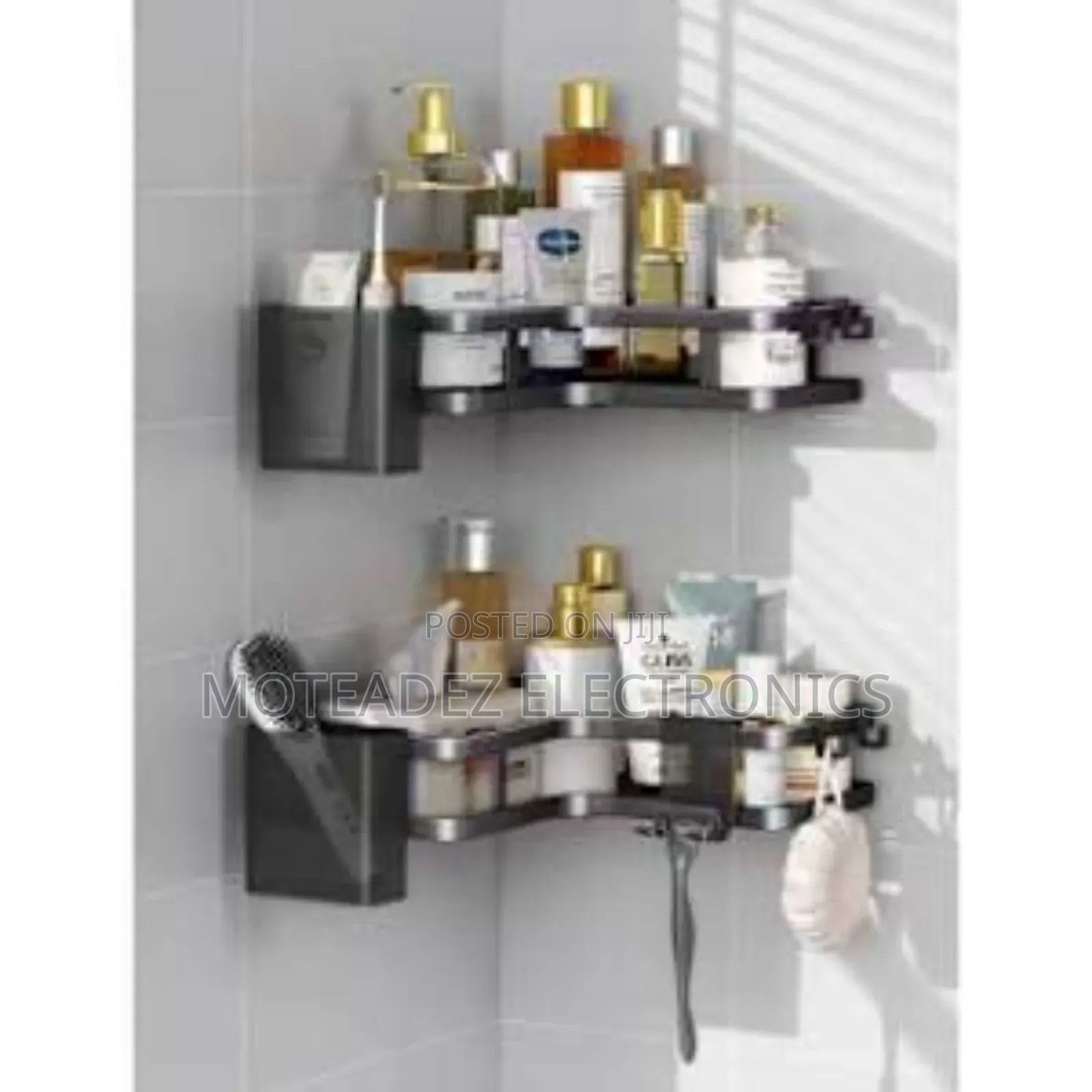 2in1 L-Shaped Multipurpose Kitchen/Bathroom Wall Corner Rack