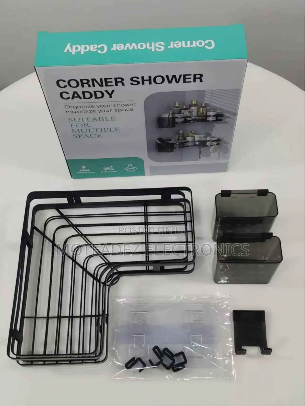 2in1 L-Shaped Multipurpose Kitchen/Bathroom Wall Corner Rack