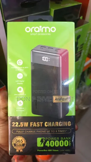 Oraimo 40,000 Mah Powerbank