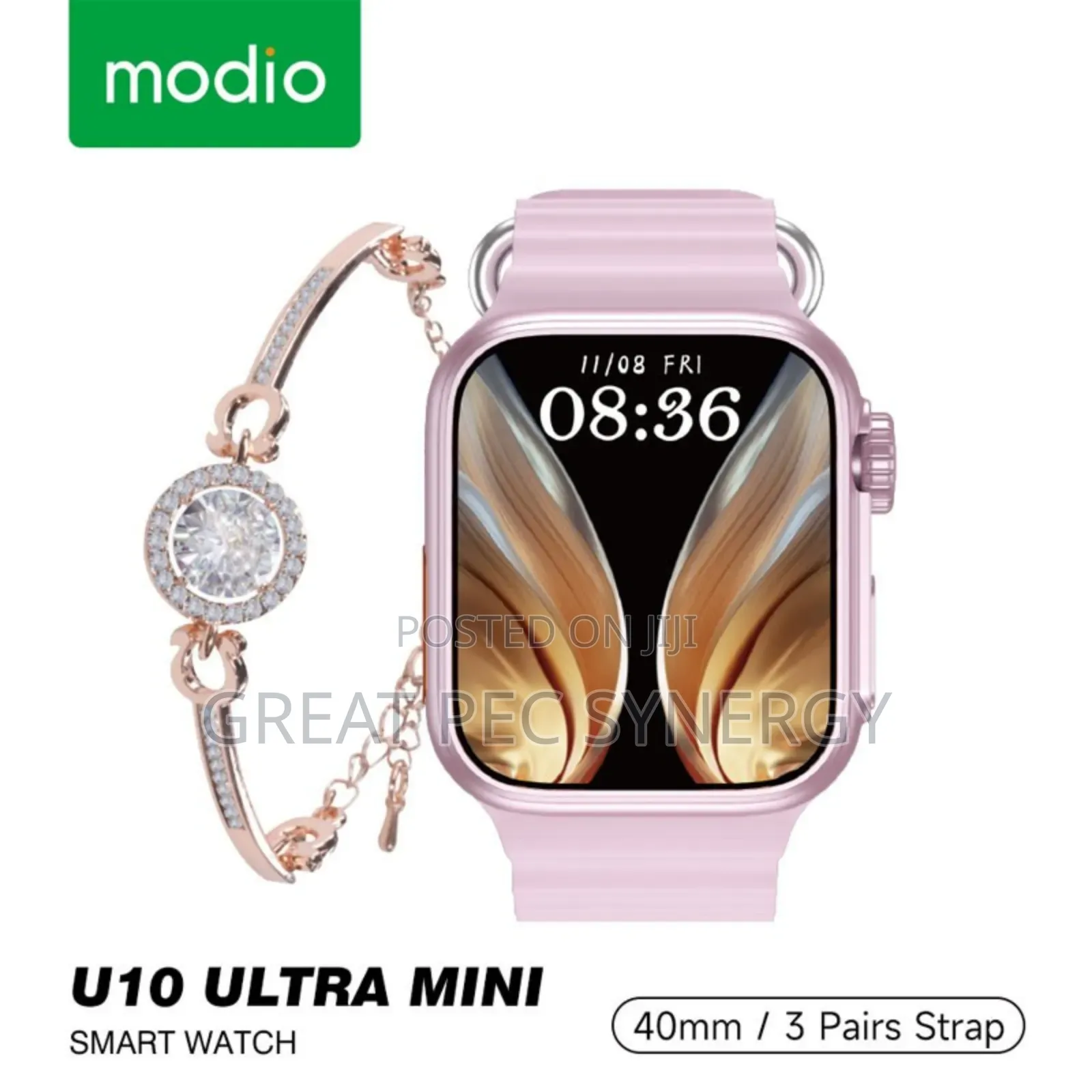 Smart Watch Bracelet With 3 Straps