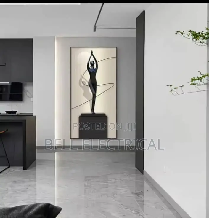 Modern Abstract Character Lighting Indoor Lde Wall Lamp