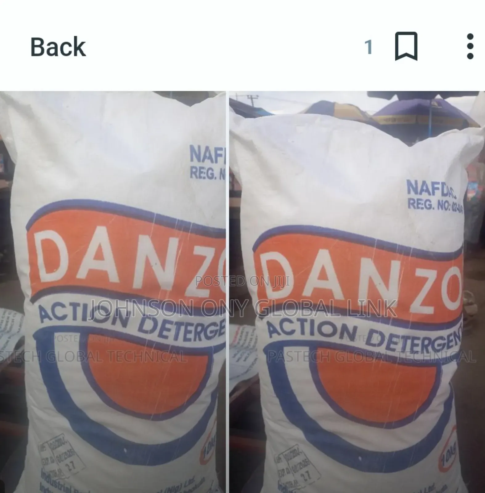 10kg Industrial Danzo Action Detergent