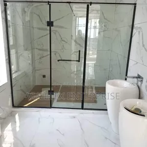 F Full Tampered Glass Bath Cubicle