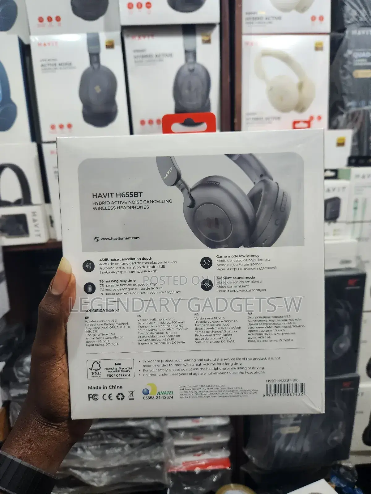 Havit H655bt Hybrid Active Headset