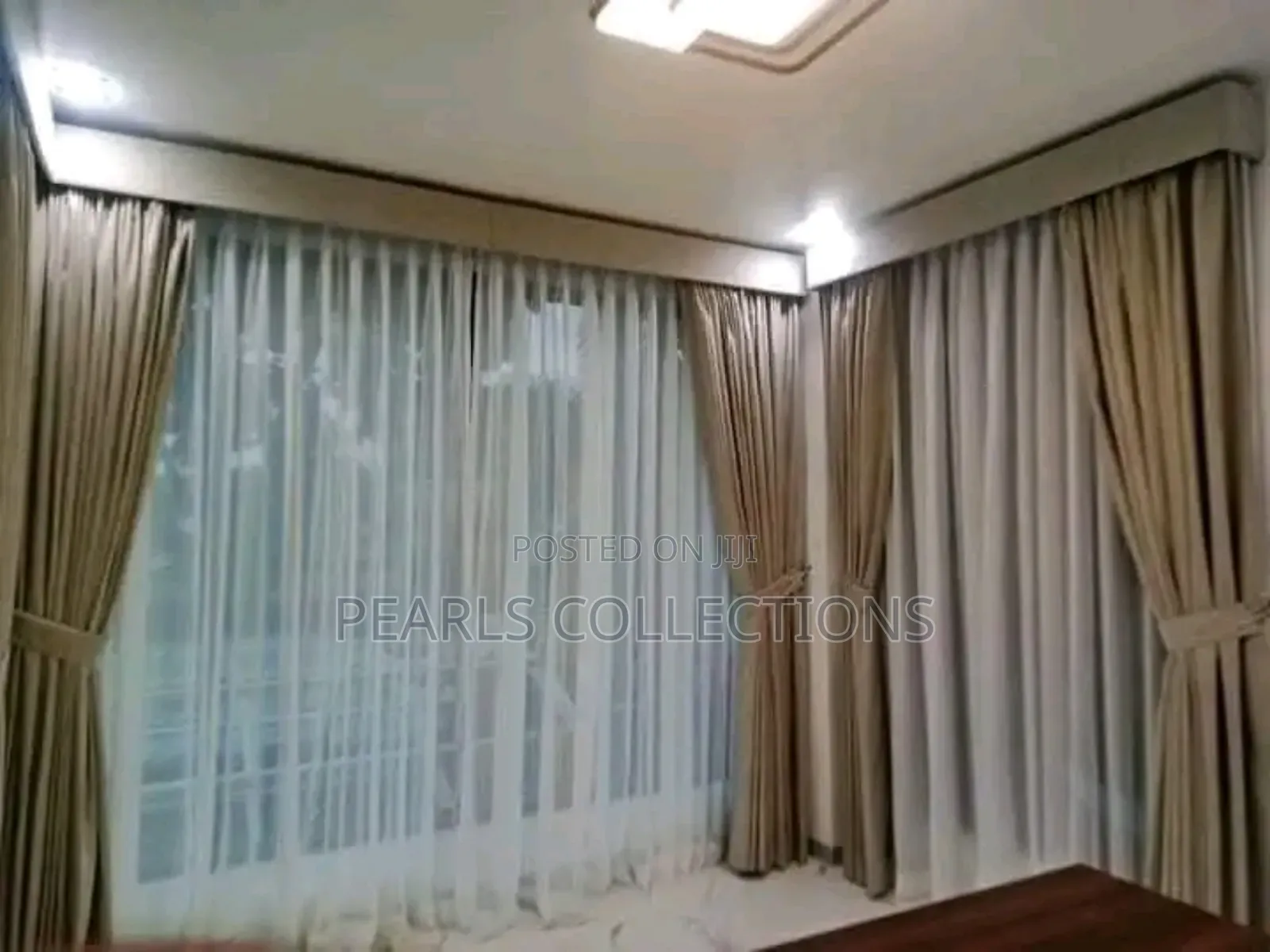 Inner White Blinds for Curtains (Full Window Length)