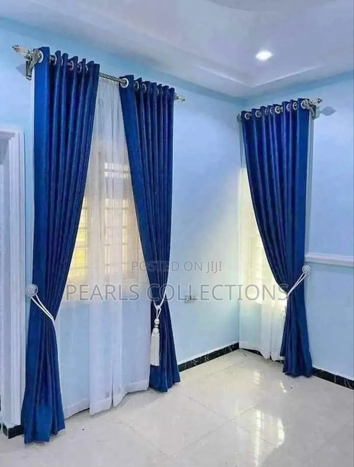 Inner White Blinds for Curtains (Full Window Length)