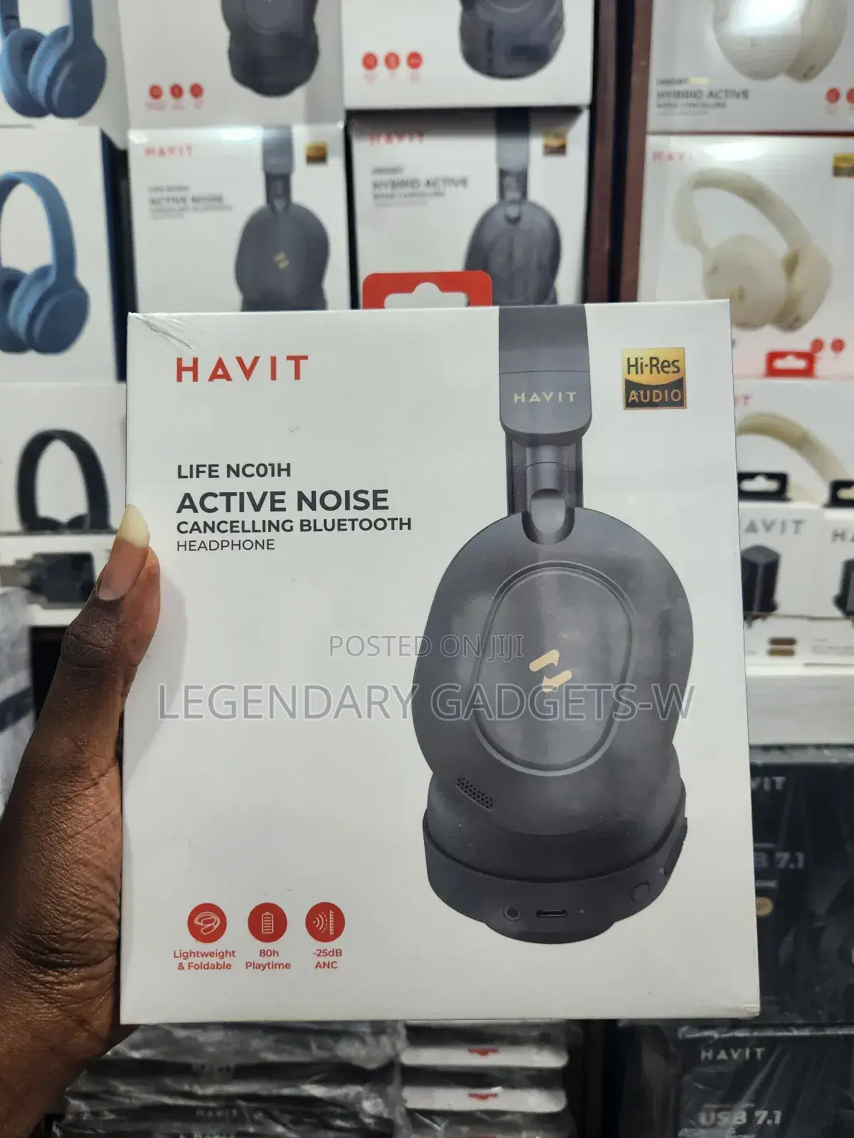 Havit Live Nc01h Active Noise Canceling Bluetooth Headset