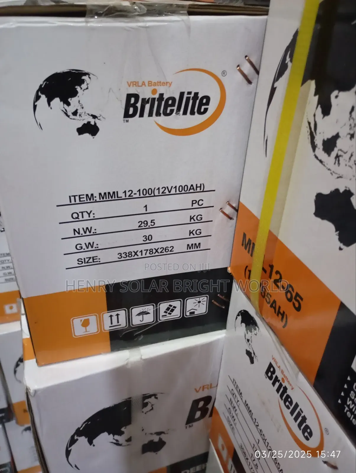 100ah 12v Britelite Battery