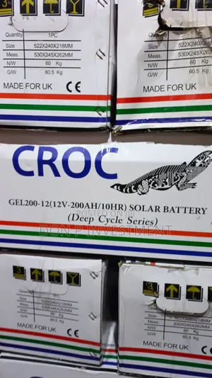 Croc Gel 200ah (12v) Solar Battery