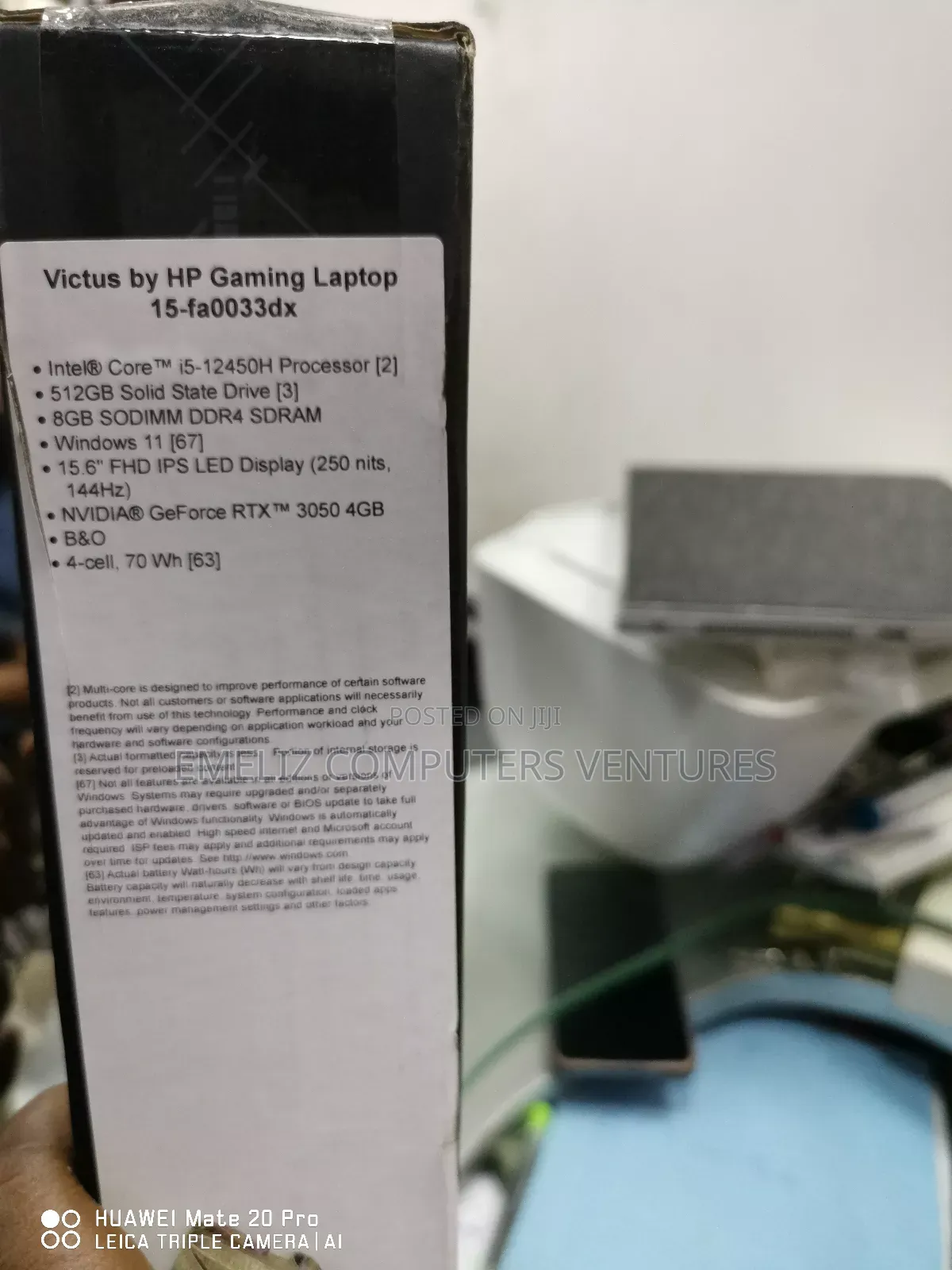 New Laptop HP Victus 15 8GB Intel Core i5 SSD 512GB