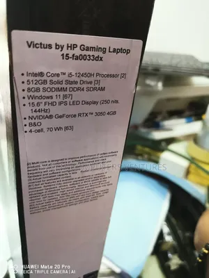 New Laptop HP Victus 15 8GB Intel Core i5 SSD 512GB