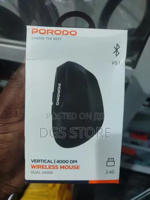 Photo - Porodo Vertical 4000 Dpi Wireless Mouse