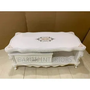 Generic Royal Living Room Center Table With 2 Side Stool