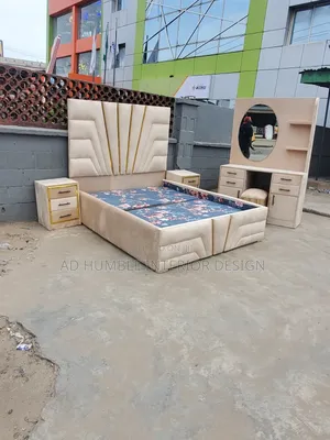 White Padded King Size Bedframe