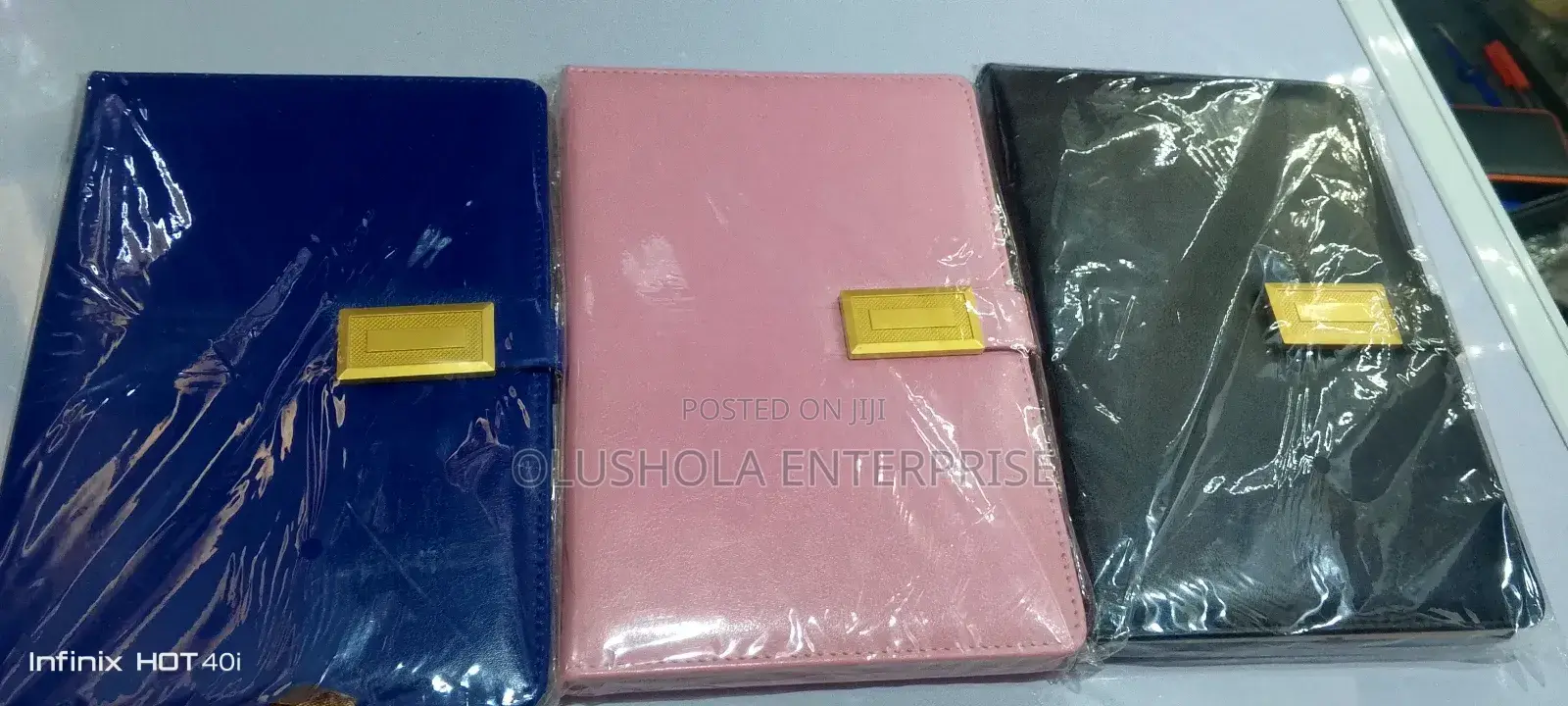 Notebook Different Color Gold Tape