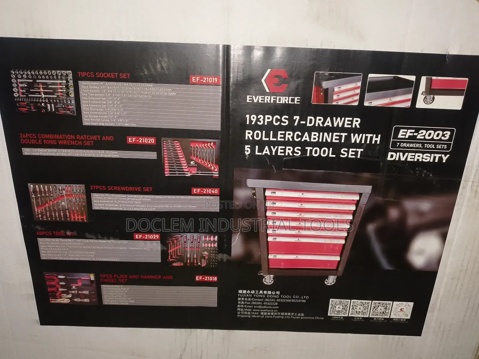 7 Drawal Of 193pcs Tools Set
