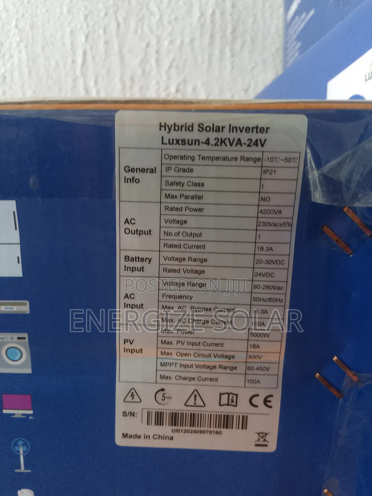 4.2kva 24v Luxsun Hybrid Inverter