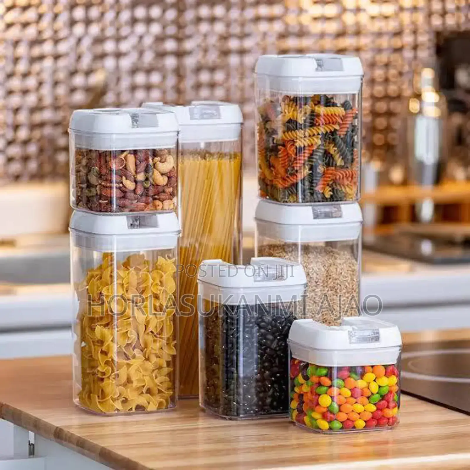 7pcs Set 
Airtight Cereal Container