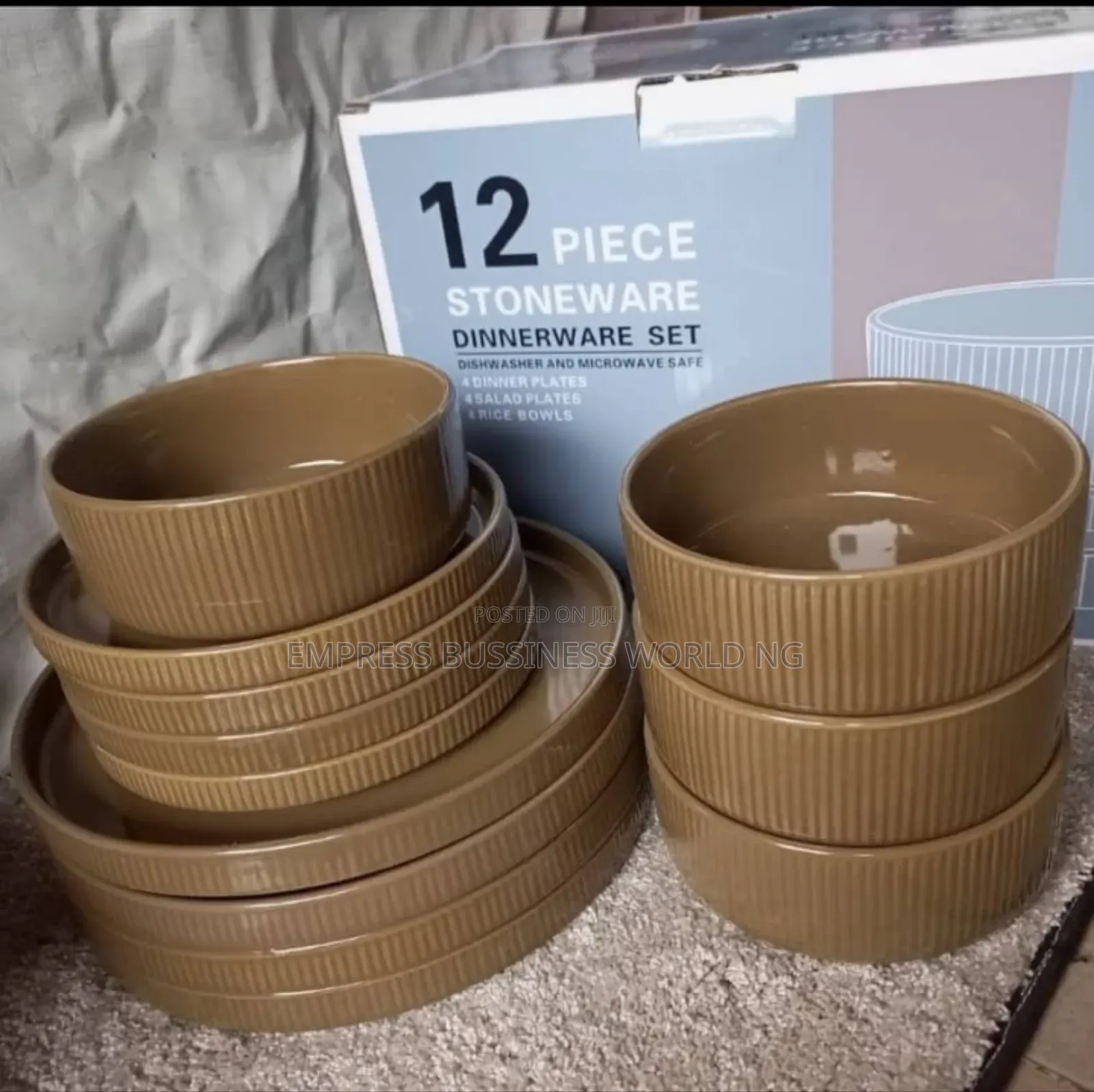 12 Pieces Stone Dinner Wares