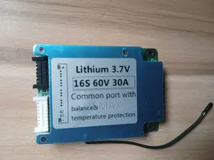 BMS 16s 60v 30a Li Ion Lithtium 18650 Battery Charger
