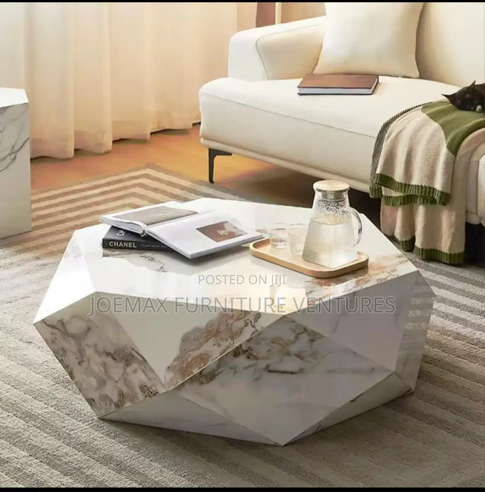 Turkish Diamond Shape Table With One Stool.