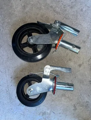 6 8 Inch Heavy-Duty Scaffolding Black Rubber Caster Wheel