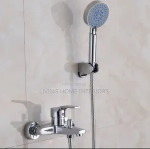 Silver Bath Mixer Tap