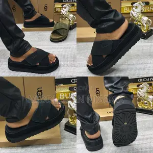 Ucg High Sole Suede Slippers