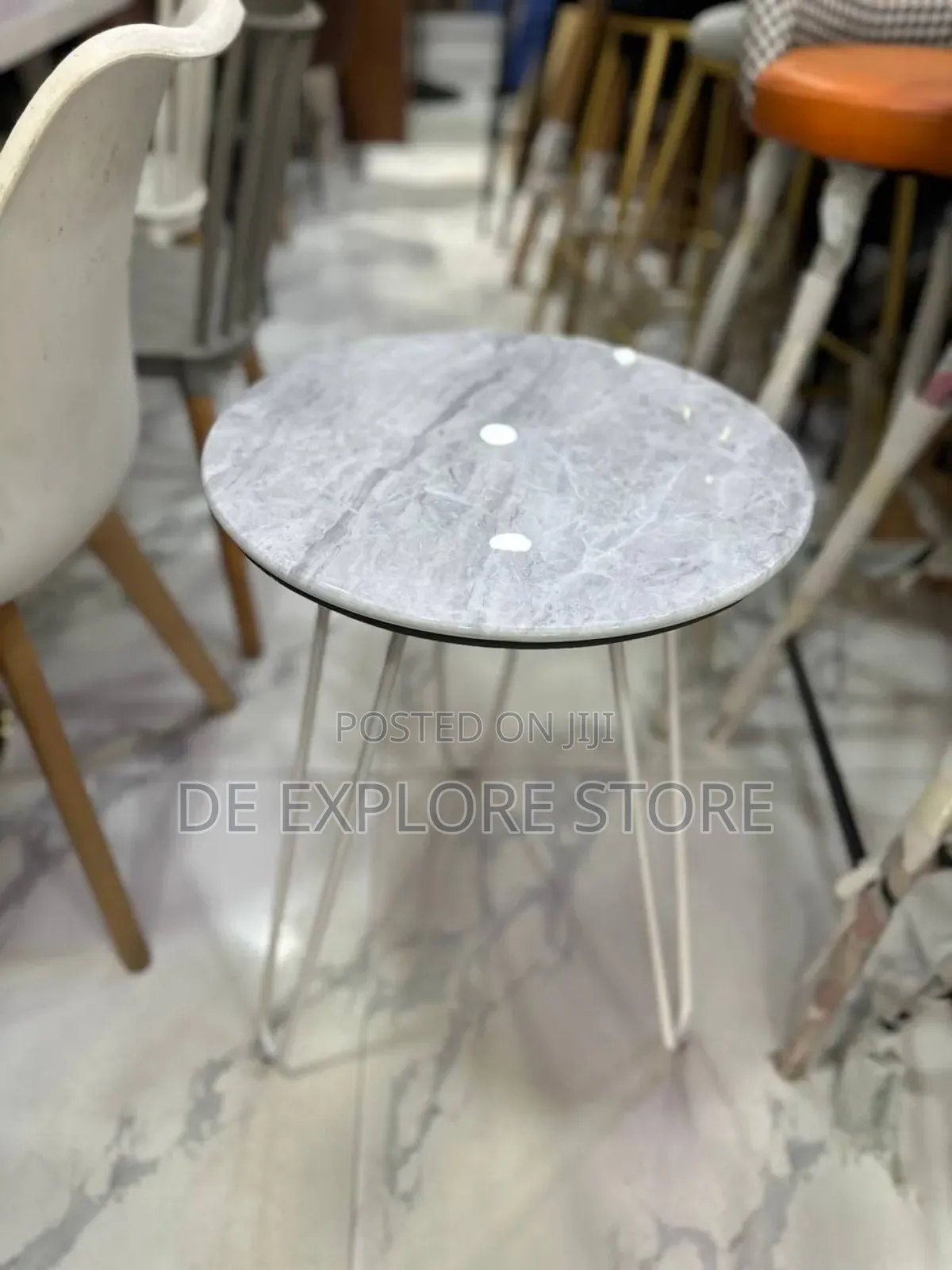 Marble Side Stool
