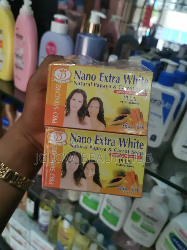 nano extra white soap plus glutathione Natural Carrot MamaTega Get fairer skin without bleaching: